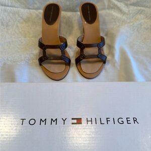 Tommy Hilfiger Dark Brown Women's Sandals